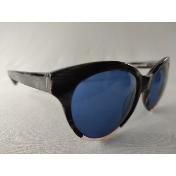 Warby Parker Piper 944 Sunglasses Striped Brown Grey 54-18-140 Blue Lens +‎ Case main image 4